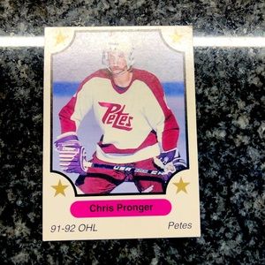 Very Rare Chris Pronger OHL 7th inning Sketch #134 hockey card!!!